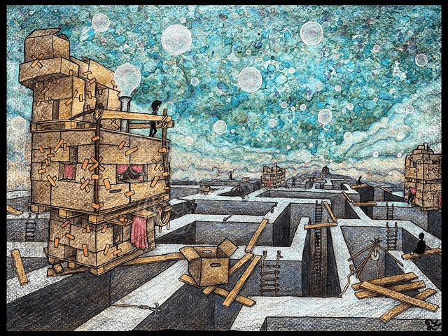 "Life in a maze" Print