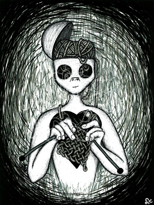"Tricoteur" Print