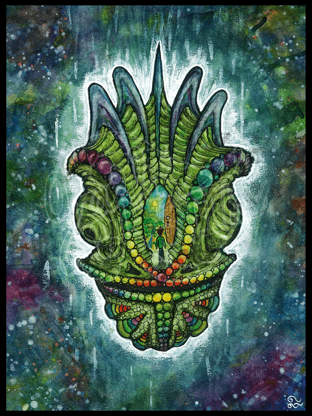 "Caméléon comic" Print
