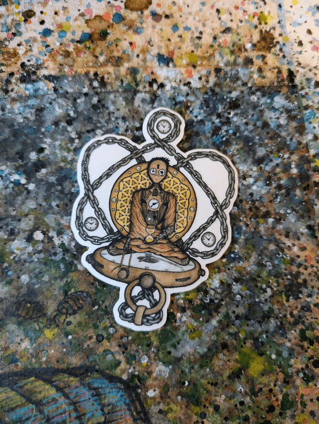 "Time Buddha" Sticker 