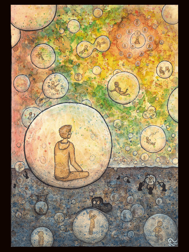 "Living in a bubble" Print