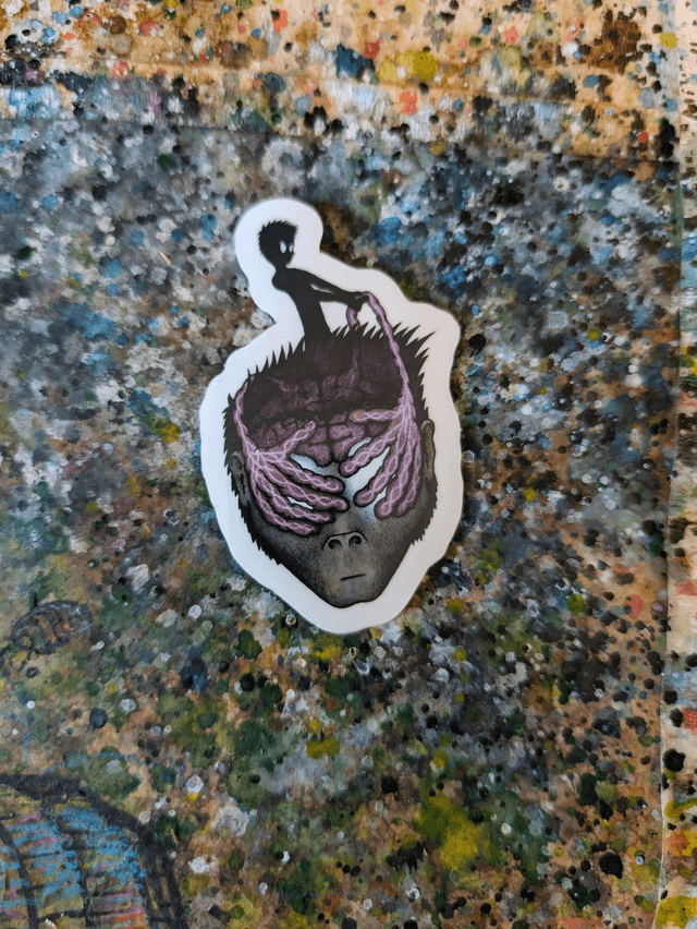 "Cerveau Confiné" Sticker 