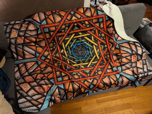 Plaid "Au travers des vitraux" 