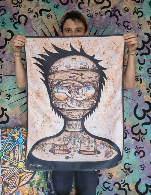"Stik'inside" Tenture Format 80x60cm 