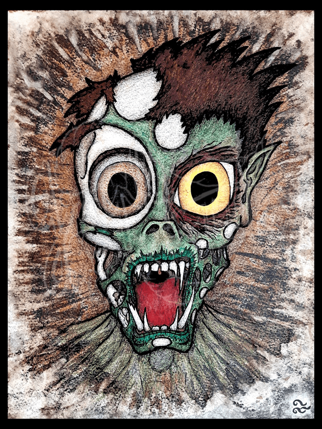 "Zombi post-covid " Print
