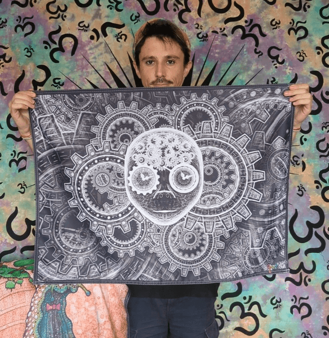 "Le grand horloger" Tenture Format 80x60cm 