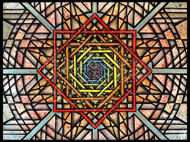 Plaid &quot;Au travers des vitraux&quot; 