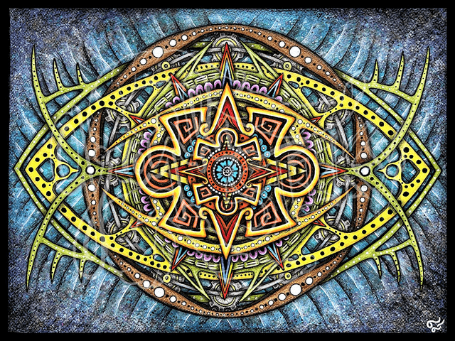 "Tribal'ztek" Tenture
